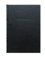 black hard cover bonded leather journal