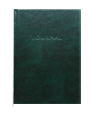 forest green hard cover bonded leather journal