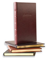 bonded leather hard cover journals with gold edges